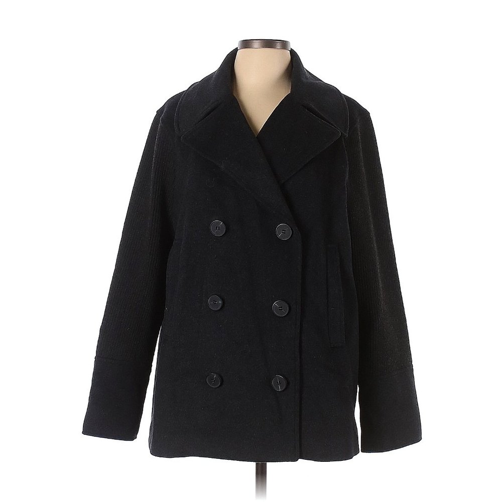 Lafayette 148 New York Double Breasted Long Slv Wool Jacket Sz 6 #403